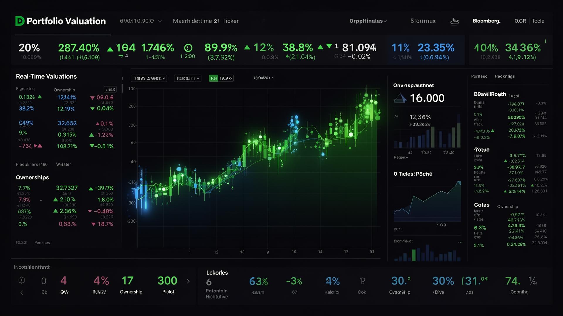 A portfolio dashboard refreshing FMV and runway metrics in real time at quarter-end.